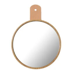 FDB Møbler Miroir Q5 Allé, Chêne - Cuir Naturel