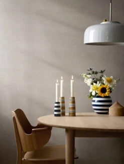 Kähler Bougeoir Omaggio Nuovo, 12 cm, Bleu Foncé -Ménagers Décoration Boutique Rosendahl 2022 690156 690155 690167