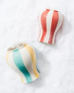 HAY Vase à Rayures Sobremesa, S, Rouge -Ménagers Décoration Boutique Sobremesa Stripe Vase Family 01