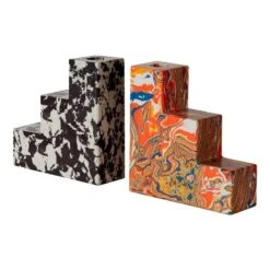 Tom Dixon Serre-livres En Escalier Swirl, Lot De 2, Multicolore