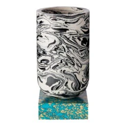 Tom Dixon Vase Swirl, Modèle Moyen, Multicolore