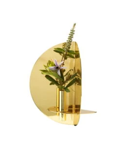 Klong Bougeoir Mural Twilight, Laiton 8 Klong Bougeoir Mural Twilight, Laiton -Ménagers Décoration Boutique Twilight Brass Angle Flower Original