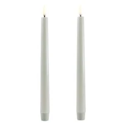 Uyuni Lighting Bougie Conique LED, 2 pièces, Dusty Green