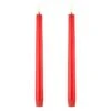 Uyuni Lighting Bougie Conique LED, 2 pièces, Rouge