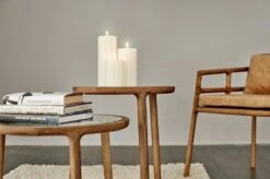 Uyuni Lighting Bougie Pilier LED, 7,8 x 15 cm, Nordic White -Ménagers Décoration Boutique UYUNI Lighting ul pi iv78010 LED pillar candle 313 mood 1