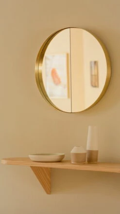 Lokal Helsinki Miroir Vino 40, Laiton, Extérieur -Ménagers Décoration Boutique VINO iinavuorivirta lokalhelsinki2022 8