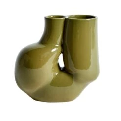 HAY Vase W&S Chubby, Vert Olive