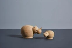 Woud Figurine Moyenne Rina Rhinoceros -Ménagers Décoration Boutique WOUD Lifestyle 2017 Rina