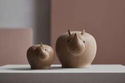 Woud Figurine Moyenne Rina Rhinoceros -Ménagers Décoration Boutique WOUD Lifestyle 2018 Rina
