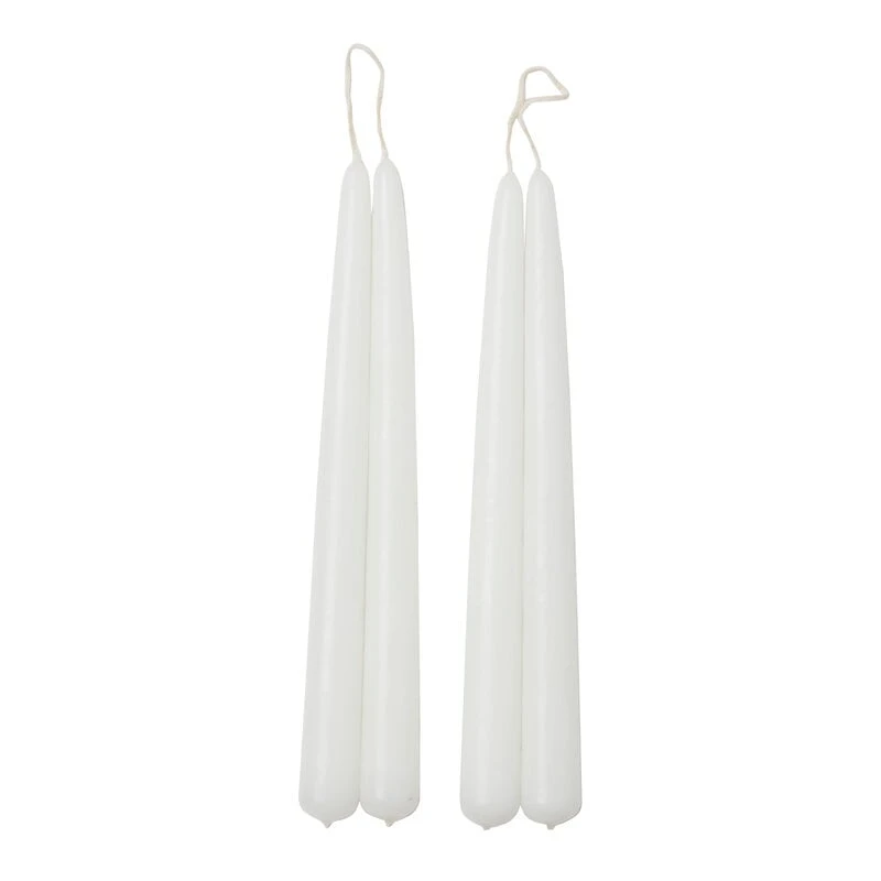 Applicata Bougie Blossom, Lot De 4, Blanc 1 Applicata Bougie Blossom, Lot De 4, Blanc