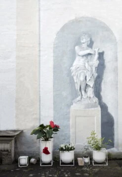 By Lassen Pot De Fleurs Kubus 10, Blanc -Ménagers Décoration Boutique byLassen Kubus Flowerpots Kubus Vase Nolia 300