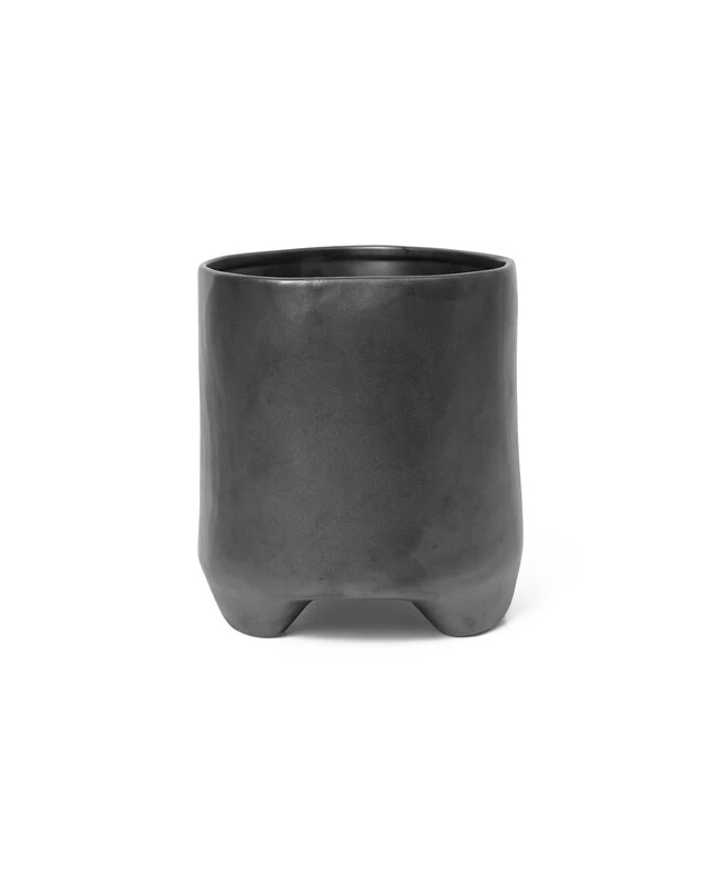 Ferm LIVING Pot De Fleurs Esca, Modèle Moyen, 19 cm, Noir 2 Ferm LIVING Pot De Fleurs Esca, Modèle Moyen, 19 cm, Noir – Image 2