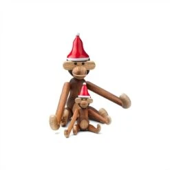Kay Bojesen Bonnet Du Père Noël Pour Wooden Monkey, Petit Modèle -Ménagers Décoration Boutique santa s cap mini red white kay bojesen 1500x1500 2 1