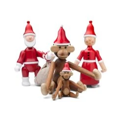 Kay Bojesen Bonnet Du Père Noël Pour Wooden Monkey, Petit Modèle -Ménagers Décoration Boutique santa s cap mini red white kay bojesen 1500x1500 3 1