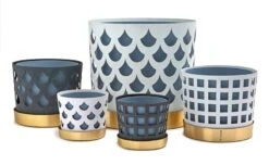 Klong Pot De Fleurs Trio, Carré Blanc -Ménagers Décoration Boutique trio series noresize 1