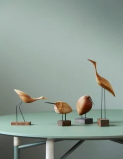 Warm Nordic Beak Bird, Low Heron, Chêne -Ménagers Décoration Boutique warmnordic beakbirds affinity 2